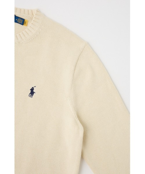 SHEL'TTER ORIGINAL（シェルターオリジナル）の「【POLO RALPH LAUREN】コットン クルーネック セーター（ニット/セーター・レディース・ブラック/アイボリー/ネイビー・MEDIUM）」の11枚目の写真