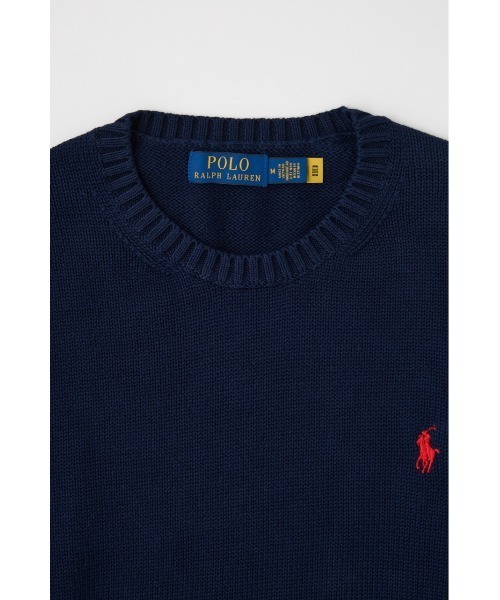 SHEL'TTER ORIGINAL（シェルターオリジナル）の「【POLO RALPH LAUREN】コットン クルーネック セーター（ニット/セーター・レディース・ブラック/アイボリー/ネイビー・MEDIUM）」の14枚目の写真