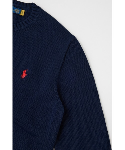 SHEL'TTER ORIGINAL（シェルターオリジナル）の「【POLO RALPH LAUREN】コットン クルーネック セーター（ニット/セーター・レディース・ブラック/アイボリー/ネイビー・MEDIUM）」の16枚目の写真