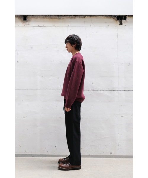 HORLISUN(ホーリーサン)の「Northyork Boiled Wool Crewneck Knit Melange Burgundy(ニット/セーター・メンズ・その他・MEDIUM/LARGE)」の7枚目の写真