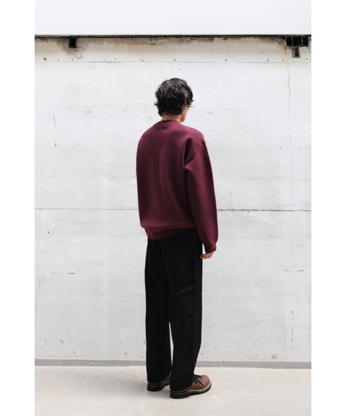 HORLISUN(ホーリーサン)の「Northyork Boiled Wool Crewneck Knit Melange Burgundy(ニット/セーター・メンズ・その他・MEDIUM/LARGE)」の8枚目の写真