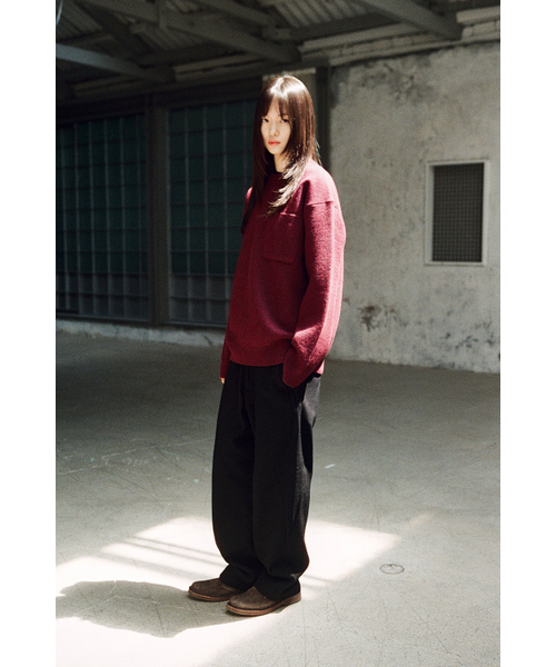 HORLISUN(ホーリーサン)の「Northyork Boiled Wool Crewneck Knit Melange Burgundy(ニット/セーター・メンズ・その他・MEDIUM/LARGE)」の9枚目の写真