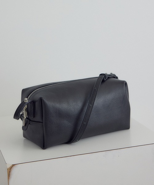 SALON adam et rope'（サロン アダム エ ロペ）の「【W S（ドゥーブル）】ゴートレザーショルダーバッグ（ショルダーバッグ・レディース・ベージュ系その他/ブラック/オフホワイト・FREE）」の5枚目の写真