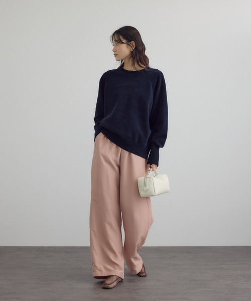 SALON adam et rope'（サロン アダム エ ロペ）の「【W S（ドゥーブル）】ゴートレザーショルダーバッグ（ショルダーバッグ・レディース・ベージュ系その他/ブラック/オフホワイト・FREE）」の13枚目の写真