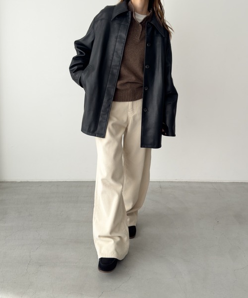 CANAL JEAN(キャナルジーン)の「El mar エリリブヘンリーニット(ニット/セーター・レディース・オートミール/ブラウン・ONE SIZE)」の10枚目の写真