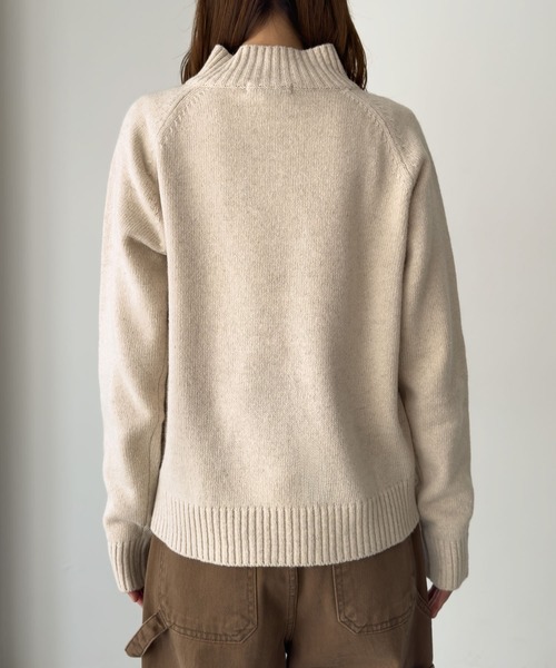 CANAL JEAN(キャナルジーン)の「El mar エリリブヘンリーニット(ニット/セーター・レディース・オートミール/ブラウン・ONE SIZE)」の5枚目の写真