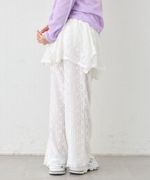 CIAOPANIC TYPY | 【KIDS】レースヘムラインレイヤードパンツ≪ジュニアサイズあり≫(その他パンツ)