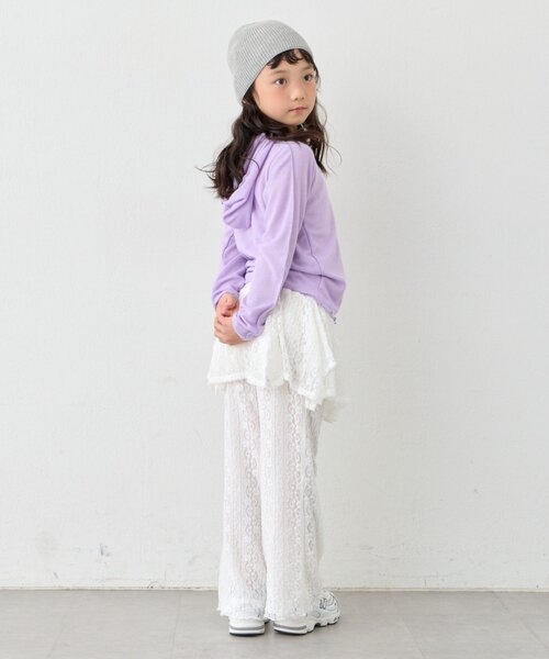 CIAOPANIC TYPY（チャオパニックティピー）の「【KIDS】レースヘムラインレイヤードパンツ≪ジュニアサイズあり≫（その他パンツ・キッズ・ブラック/ホワイト・SMALL/MEDIUM/LARGE/X-LARGE/XX-LARGE）」の22枚目の写真