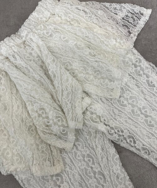 CIAOPANIC TYPY（チャオパニックティピー）の「【KIDS】レースヘムラインレイヤードパンツ≪ジュニアサイズあり≫（その他パンツ・キッズ・ブラック/ホワイト・SMALL/MEDIUM/LARGE/X-LARGE/XX-LARGE）」の4枚目の写真