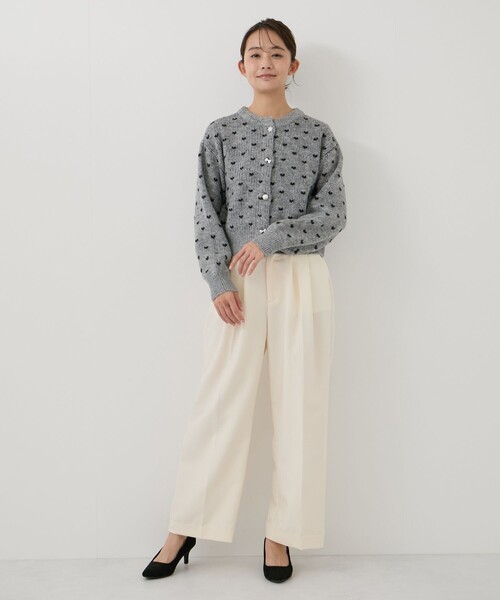 Jayro(ジャイロ)の「ドット柄カーディガン(ニット/セーター・レディース・サックスブルー/ベージュ/ライトグレー・M)」の19枚目の写真