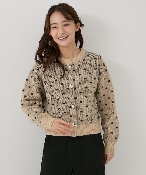 Jayro(ジャイロ)の「ドット柄カーディガン(ニット/セーター・レディース・サックスブルー/ベージュ/ライトグレー・M)」の22枚目の写真