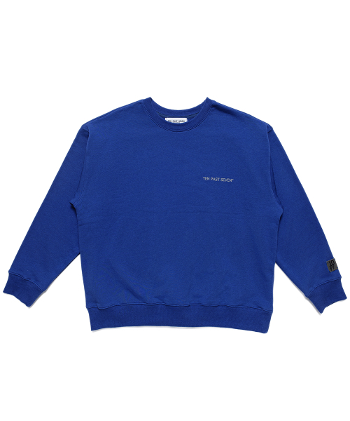 TEN PAST SEVEN(テン ファスト セブン)の「オーバーサイズスウェットシャツ - ブルー(スウェット・メンズ・その他・SMALL/MEDIUM/LARGE)」の1枚目の写真