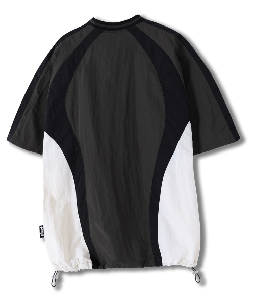 YOSEMITE(ヨセミティ)の「OGナイロンスポーティ半袖TシャツチャコールYT-309(Tシャツ/カットソー・レディース・チャコール・LARGE/X-LARGE/XX-LARGE)」の2枚目の写真