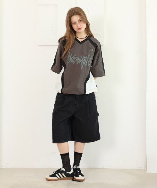YOSEMITE(ヨセミティ)の「OGナイロンスポーティ半袖TシャツチャコールYT-309(Tシャツ/カットソー・レディース・チャコール・LARGE/X-LARGE/XX-LARGE)」の7枚目の写真