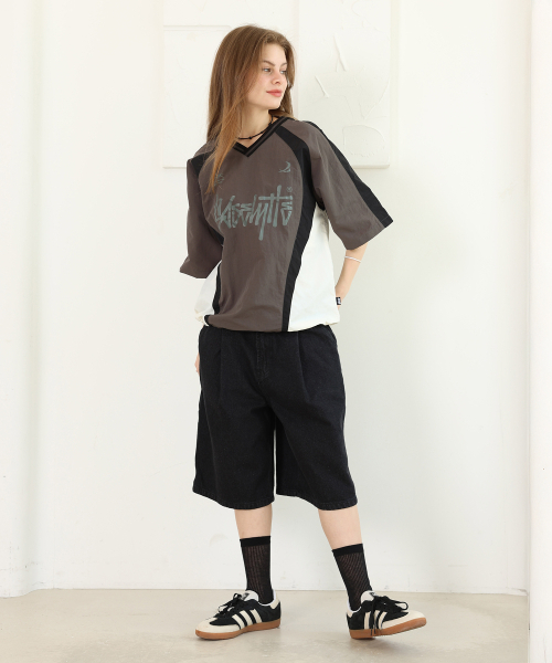 YOSEMITE(ヨセミティ)の「OGナイロンスポーティ半袖TシャツチャコールYT-309(Tシャツ/カットソー・レディース・チャコール・LARGE/X-LARGE/XX-LARGE)」の8枚目の写真