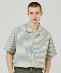 ease（イーズ）の「SUNDAY STRIPE 1/2SHIRTS [OVERSIZE FIT]（シャツ/ブラウス）」