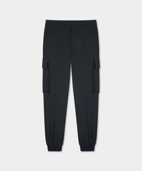 BIRBANTE(ビルバンテ)の「バンディングカーゴジョガーパンツ - ブラック(スウェットパンツ・メンズ・ブラック・SMALL/MEDIUM/LARGE)」の2枚目の写真