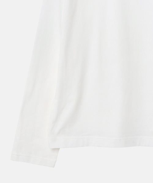 LE CIEL BLEU(ルシェルブルー)の「LEエンブロイダリーロングT / LE Embroidery Long T(Tシャツ/カットソー・レディース・ブラック/オフホワイト・36)」の5枚目の写真