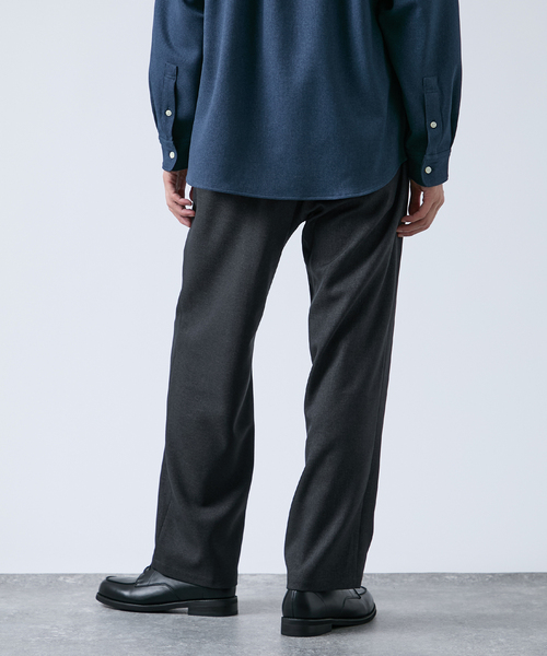 B.C STOCK（ベーセーストック）の「《追加》LANATEC(R) ウーステッドサージ イージーパンツ（スラックス・メンズ・ブラック/チャコールグレー・MEDIUM/LARGE）」の10枚目の写真