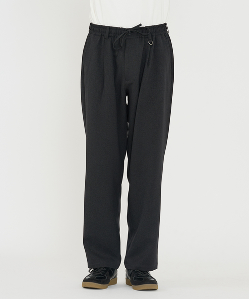 B.C STOCK（ベーセーストック）の「《追加》LANATEC(R) ウーステッドサージ イージーパンツ（スラックス・メンズ・ブラック/チャコールグレー・MEDIUM/LARGE）」の12枚目の写真