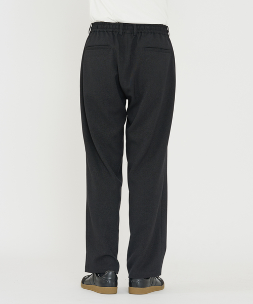 B.C STOCK（ベーセーストック）の「《追加》LANATEC(R) ウーステッドサージ イージーパンツ（スラックス・メンズ・ブラック/チャコールグレー・MEDIUM/LARGE）」の14枚目の写真