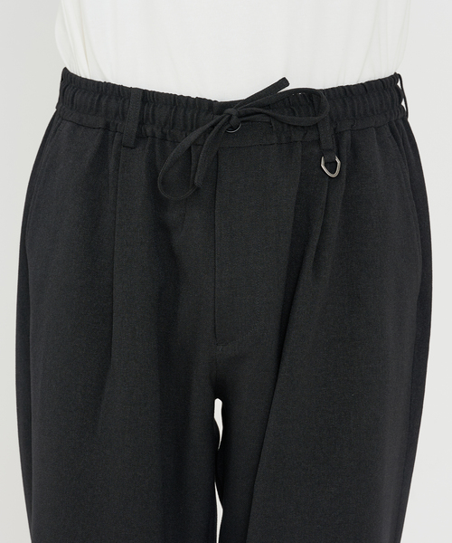 B.C STOCK（ベーセーストック）の「《追加》LANATEC(R) ウーステッドサージ イージーパンツ（スラックス・メンズ・ブラック/チャコールグレー・MEDIUM/LARGE）」の15枚目の写真