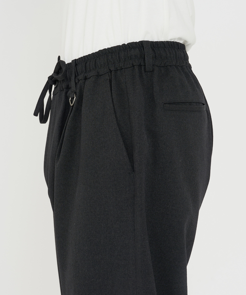 B.C STOCK（ベーセーストック）の「《追加》LANATEC(R) ウーステッドサージ イージーパンツ（スラックス・メンズ・ブラック/チャコールグレー・MEDIUM/LARGE）」の16枚目の写真