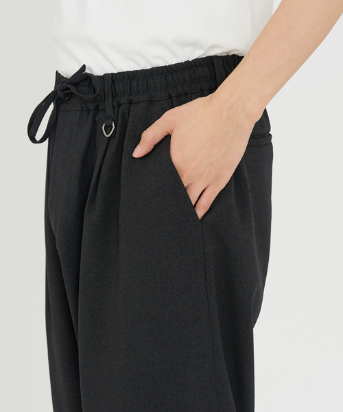 B.C STOCK（ベーセーストック）の「《追加》LANATEC(R) ウーステッドサージ イージーパンツ（スラックス・メンズ・ブラック/チャコールグレー・MEDIUM/LARGE）」の18枚目の写真