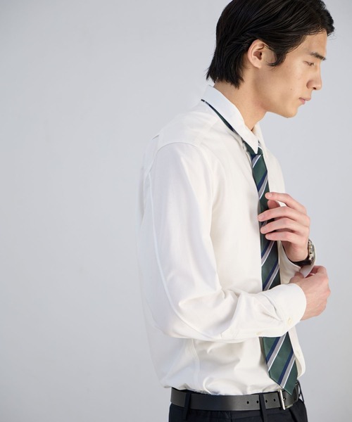 GLOBAL WORK（グローバルワーク）の「ストレッチシャツ/Salon de GW/600876（シャツ/ブラウス・メンズ・ブルー/ホワイト・X-LARGE/LARGE/MEDIUM/SMALL）」の3枚目の写真