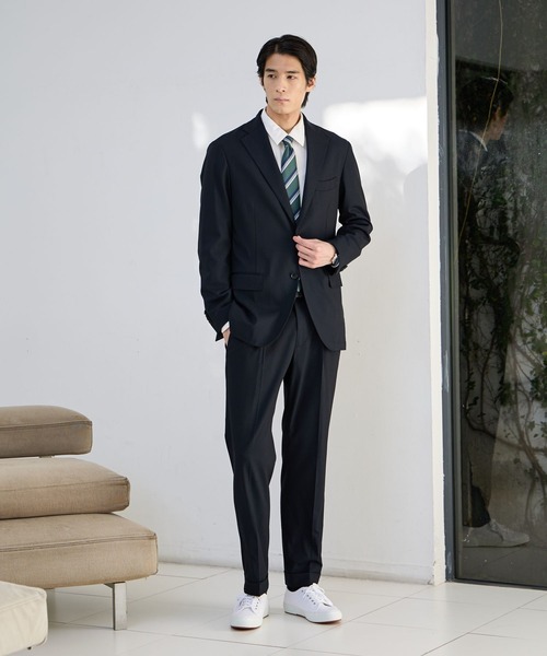 GLOBAL WORK（グローバルワーク）の「ストレッチシャツ/Salon de GW/600876（シャツ/ブラウス・メンズ・ブルー/ホワイト・X-LARGE/LARGE/MEDIUM/SMALL）」の4枚目の写真