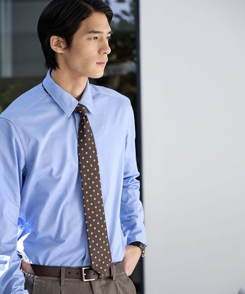 GLOBAL WORK（グローバルワーク）の「ストレッチシャツ/Salon de GW/600876（シャツ/ブラウス・メンズ・ブルー/ホワイト・X-LARGE/LARGE/MEDIUM/SMALL）」の17枚目の写真