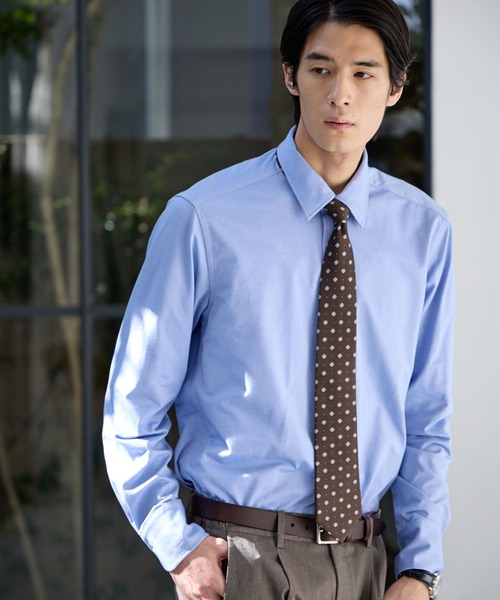 GLOBAL WORK（グローバルワーク）の「ストレッチシャツ/Salon de GW/600876（シャツ/ブラウス・メンズ・ブルー/ホワイト・X-LARGE/LARGE/MEDIUM/SMALL）」の18枚目の写真