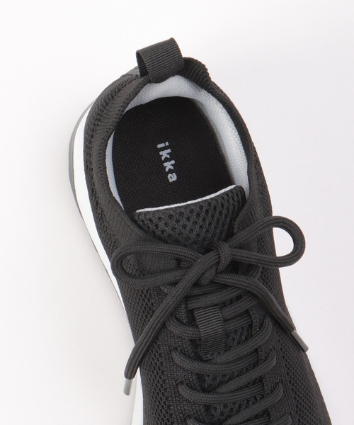 ikka（イッカ）の「洗えるニットスニーカー（スニーカー・レディース・ホワイト/グレー/ブラック・M/L）」の10枚目の写真