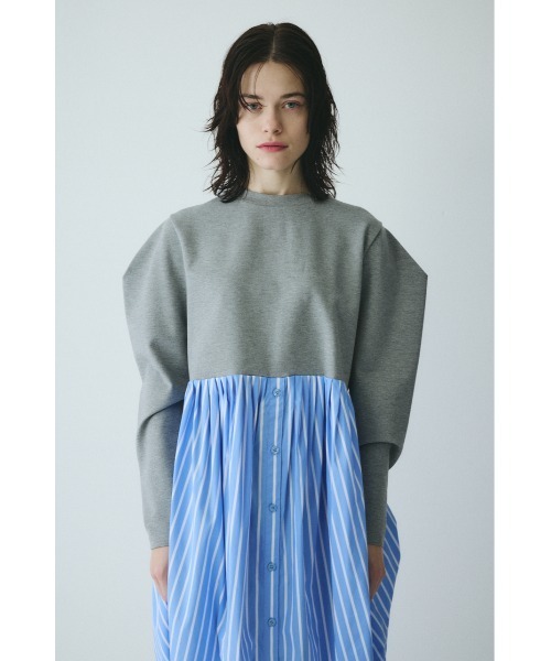 HeRIN.CYE(ヘリンドットサイ)の「Docking shirt dress ドッキングシャツドレス(ワンピース・レディース・グレー/レッド/ネイビー・FREE)」の20枚目の写真