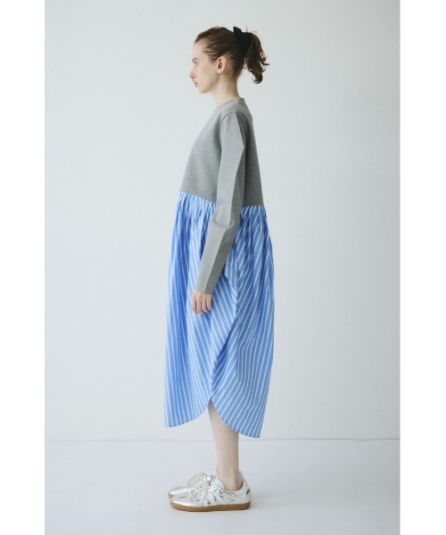 HeRIN.CYE(ヘリンドットサイ)の「Docking shirt dress ドッキングシャツドレス(ワンピース・レディース・グレー/レッド/ネイビー・FREE)」の18枚目の写真