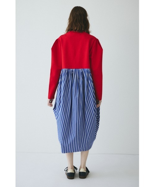 HeRIN.CYE(ヘリンドットサイ)の「Docking shirt dress ドッキングシャツドレス(ワンピース・レディース・グレー/レッド/ネイビー・FREE)」の11枚目の写真
