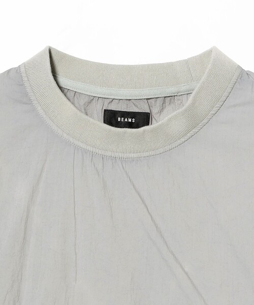 BEAMS(ビームス)の「クレイジーパターン ナイロン クルーネック【ワイドフィット】(Tシャツ/カットソー・メンズ・グレー/ブラック・L/M/S/XL)」の4枚目の写真