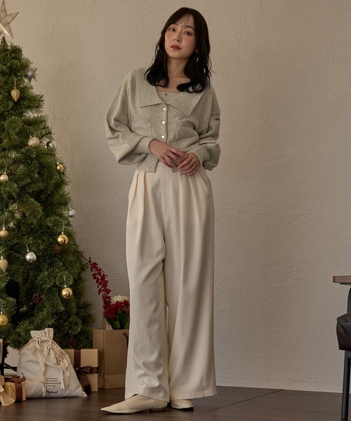 セール】glitter knit ensemble / グリッターニットアンサンブル