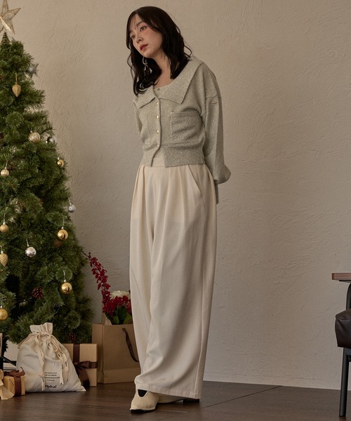 セール】glitter knit ensemble / グリッターニットアンサンブル