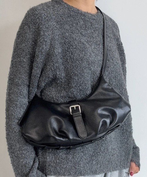 AUREN(オーレン)の「【ユニセックス】バックルショルダーバッグ(ショルダーバッグ・メンズ・ブラック/レッド/ブラウン/ホワイト・FREE)」の11枚目の写真