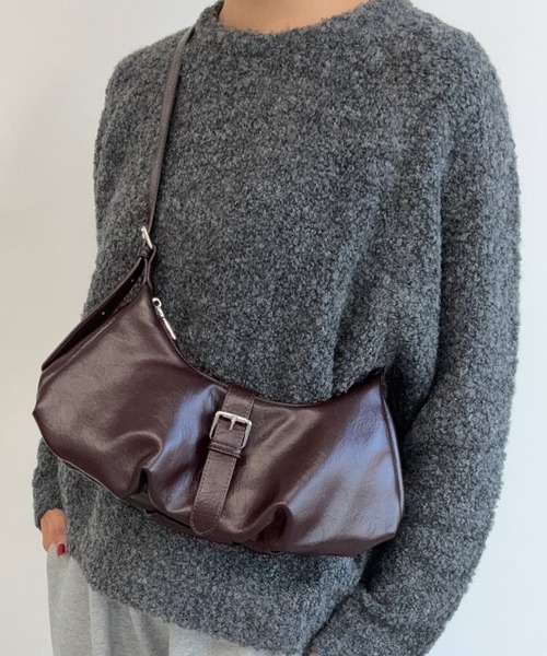 AUREN(オーレン)の「【ユニセックス】バックルショルダーバッグ(ショルダーバッグ・メンズ・ブラック/レッド/ブラウン/ホワイト・FREE)」の13枚目の写真