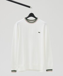【LACOSTE / ラコステ】ボーダーリブ プルオーバーニット