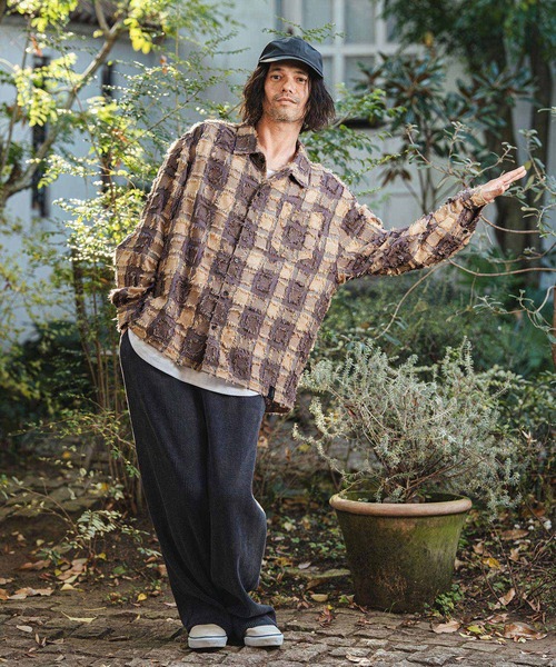 CAMBIO(カンビオ)の「ms6357- Fringe Check Shirts フリンジチェックシャツ(PF-261-011)(シャツ/ブラウス・メンズ・パープル/ネイビー/ブラック・L/M)」の20枚目の写真