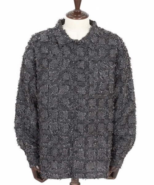 CAMBIO(カンビオ)の「ms6357- Fringe Check Shirts フリンジチェックシャツ(PF-261-011)(シャツ/ブラウス・メンズ・パープル/ネイビー/ブラック・L/M)」の22枚目の写真