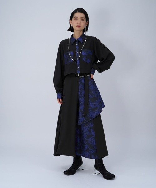 HARE(ハレ)の「レースチュールヒールブーツ(HARE)(ブーツ・レディース・ブラック系その他/ブラック・MEDIUM/LARGE)」の6枚目の写真