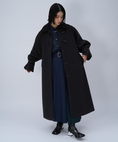 HARE(ハレ)の「レースチュールヒールブーツ(HARE)(ブーツ・レディース・ブラック系その他/ブラック・MEDIUM/LARGE)」の9枚目の写真