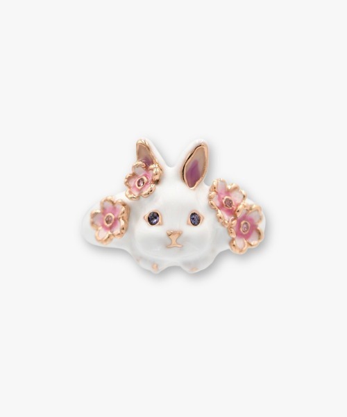 ANNA SUI(アナスイ)の「うさぎモチーフ リング(リング・レディース・ピンク・L/M)」の1枚目の写真