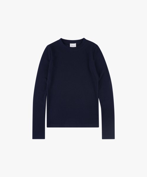 LOSSYROW(ロッシロー)の「Lossy Layered long-sleeved T-shirt_navy(Tシャツ/カットソー・レディース・その他・FREE)」の5枚目の写真