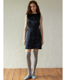 French silky dress (black)