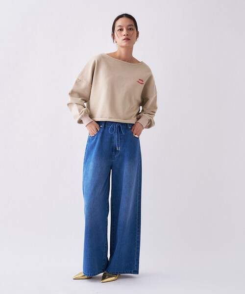 cloenc（クロエンス）の「【Philly chocolateコラボ】キャットモチーフ2wayスウェット（スウェット・レディース・ベージュ系/グレー系5/ネイビー系・02）」の10枚目の写真